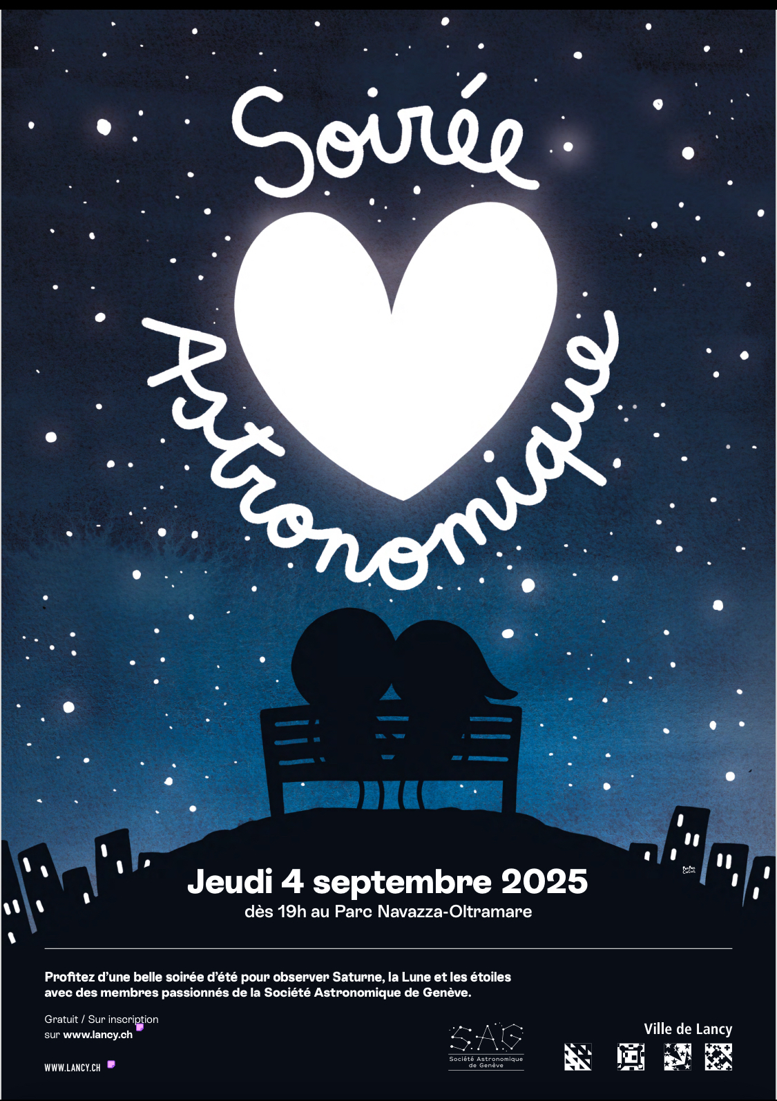 Soirée Astronomique au parc Navazza-oltramare en Ville de Lancy
